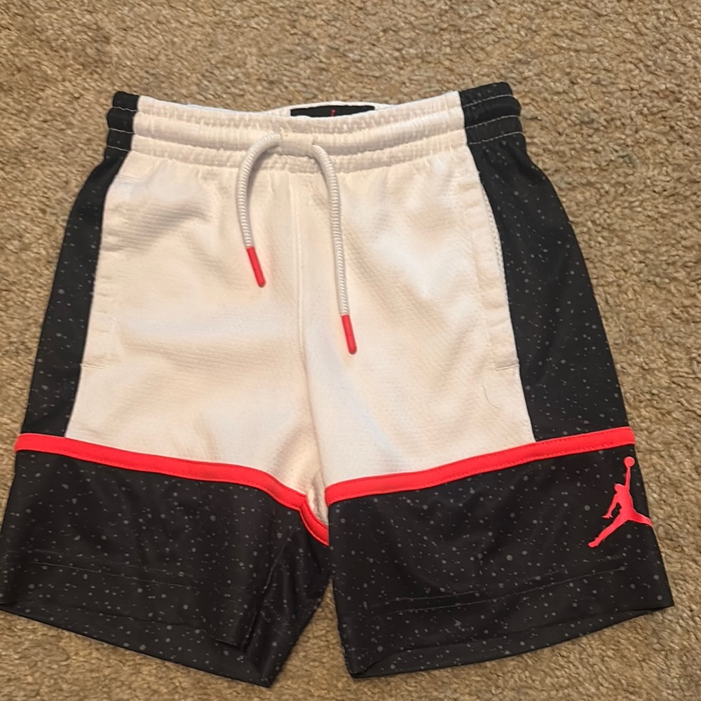 Jordan boy’s Black and White Athletic Shorts